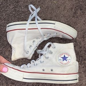 High top white Converse